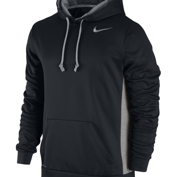 black nike therma fit hoodie